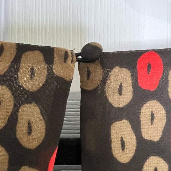 Ann Taylor Women’s blouse - Brown w/ brown/tan/red dots - Sz. XL - Picture 4 of 7